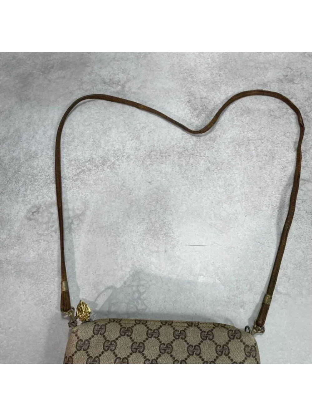 Gucci GG Shoulder Bag Brown Beige Logo